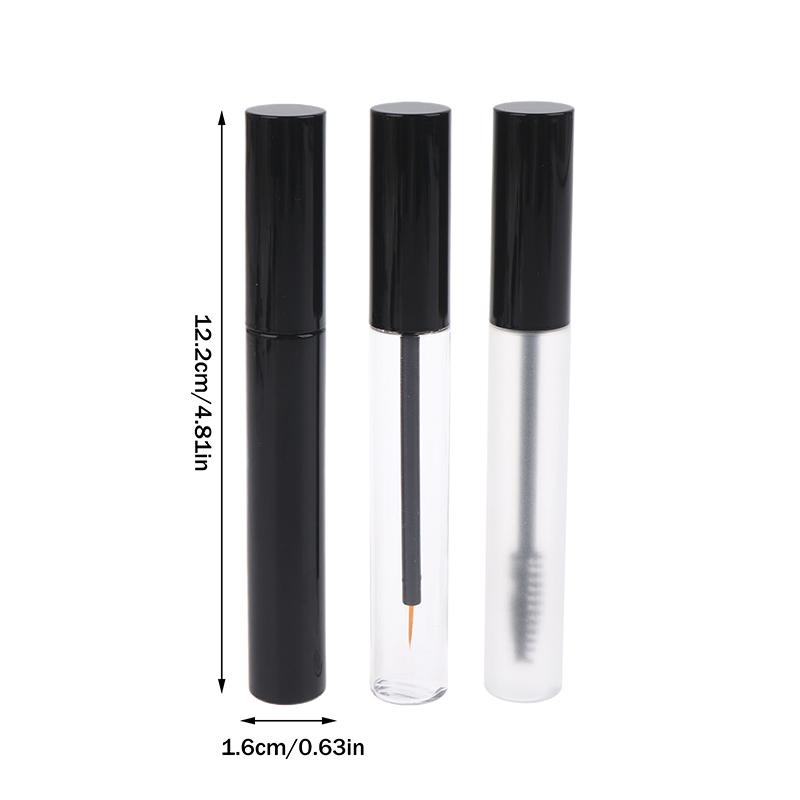 12Ml Empty Mascara Tube With Eyelash Wand Eyelash Growth Liquid Vial Bottle Eyeliner Brush Eyelash Cream Apply Container