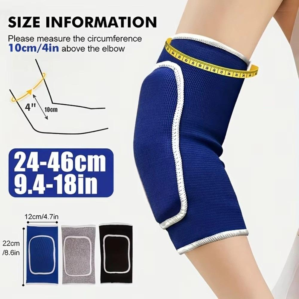 1 Pair Elastic Elbow Brace Support Thick Sponge Arm Sleeve Protector  for Men and Women