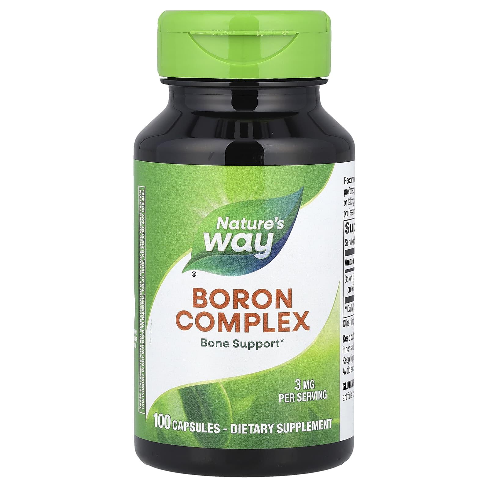 

Nature S Way, Boron Complex, 3Mg, 100 Capsules