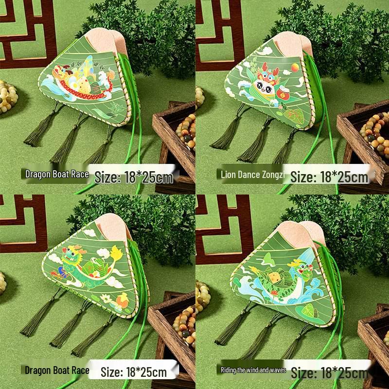 DIY Zongzi Crossbody Bag Kit for Kids - Creative Non-woven Parent-Child Activity
