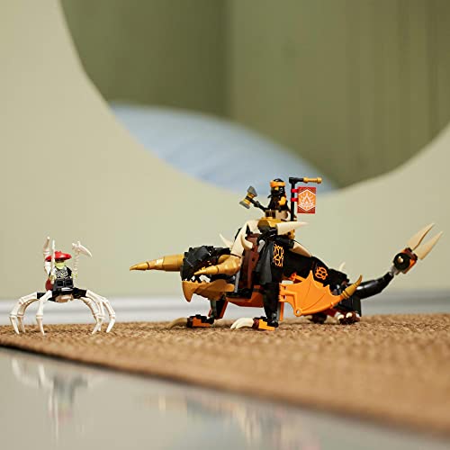 LEGO Ninjago Cole's Earth Dragon EVO Toy - Perfect Gift for Birthdays, Christmas, Boys, Girls, Children Ages 7, 8, 9, Elementary School Students - Rob