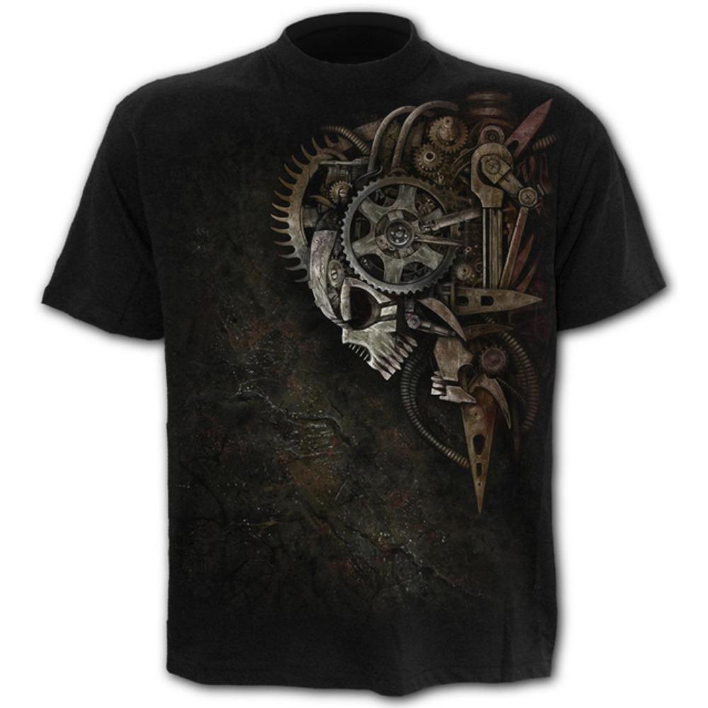 Scary Skull Men's T-Shirts Punk Style 3D Shirts New Funny O-Neck T-Shirt Summer Fashion Tops Boys Clothing Large Size Streetwear
