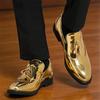 Gold Black Tassels Patent Leather Casual Shoes for Men  Luxury Designer Male Formal Wedding Dress Loafers Homecoming Footwear