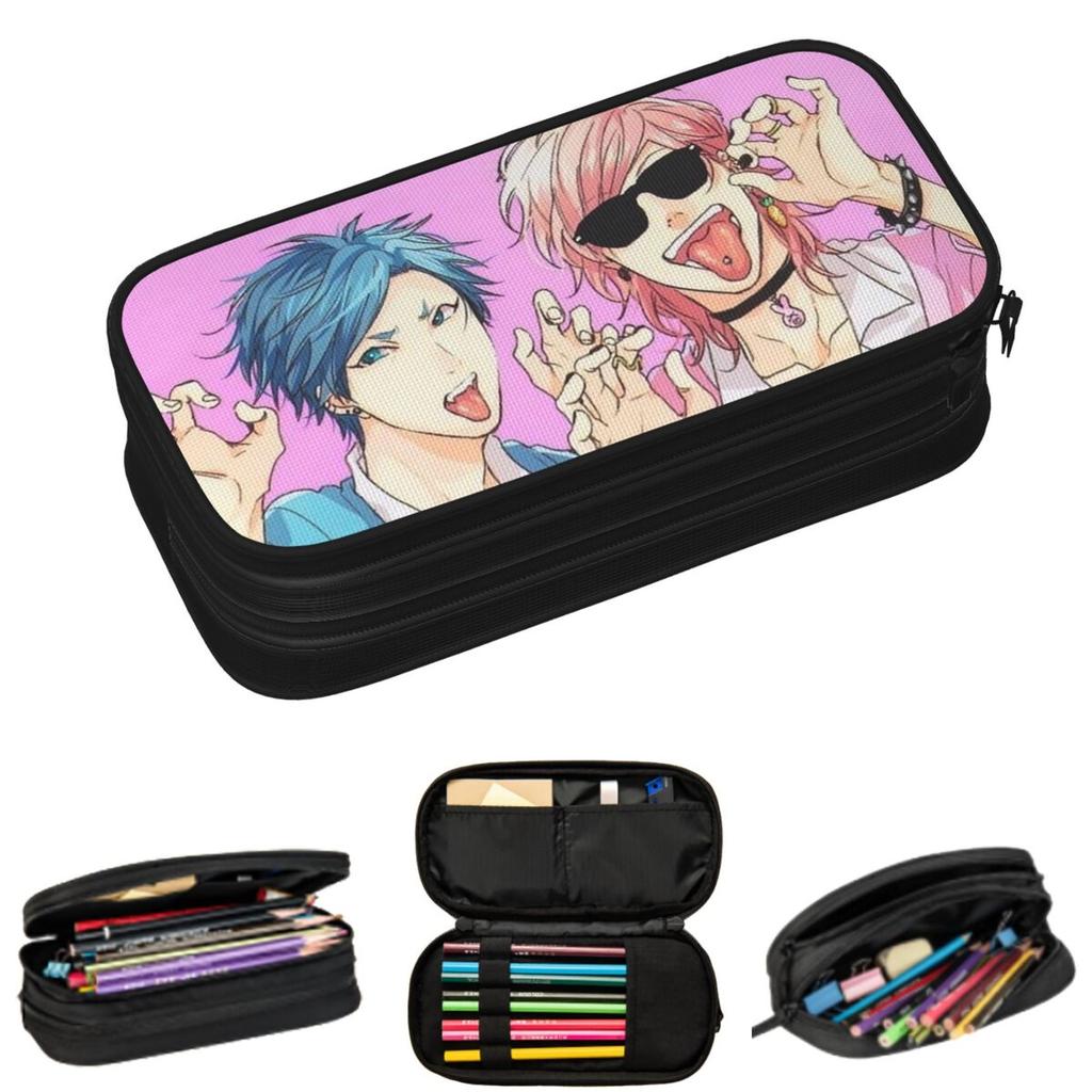 Yuri Ayato Tamura Yui Yarichin B Club Etui na ołówki Anime dla Uczniów Szkolny Piórnik Torba na Ołówki Duża Pojemność Etui na Ołówki