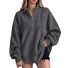 Women's Pullover Sweatshirt Flannel Long Sleeve Casual Top for Everyday Wear