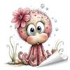 under The Sea Window Mermaid Animal Whale Clings Ocean Turtle Octopus Seahorse