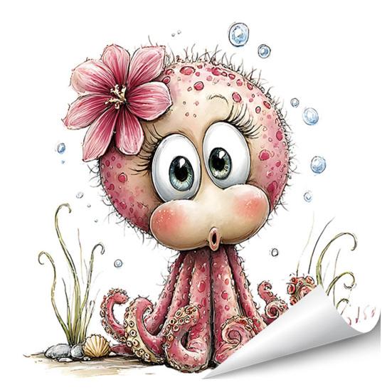 

under The Sea Mermaid Window Clings Ocean Animal Whale Turtle Octopus Seahorse Anti-Collision C