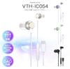 VTH-IC054 Wired In-Ear Earphones with Built-in DAC, Type-C, Microphone, and In-Ear Calls (Champagne Gold)