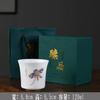 120ml Iced Sheep Fat Jade Porcelain Tea Cup Gold Pattern Master Cup Meditation Cup Puer Tea Bowl Portable Kung Fu Teaware Gifts
