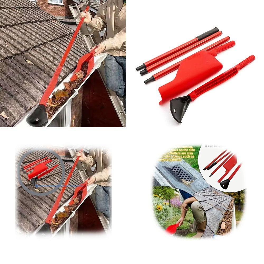 5pcs Portable Gutter Cleaning Tool Plastic Handle Leaf Cleaning Tools  Garden Tool