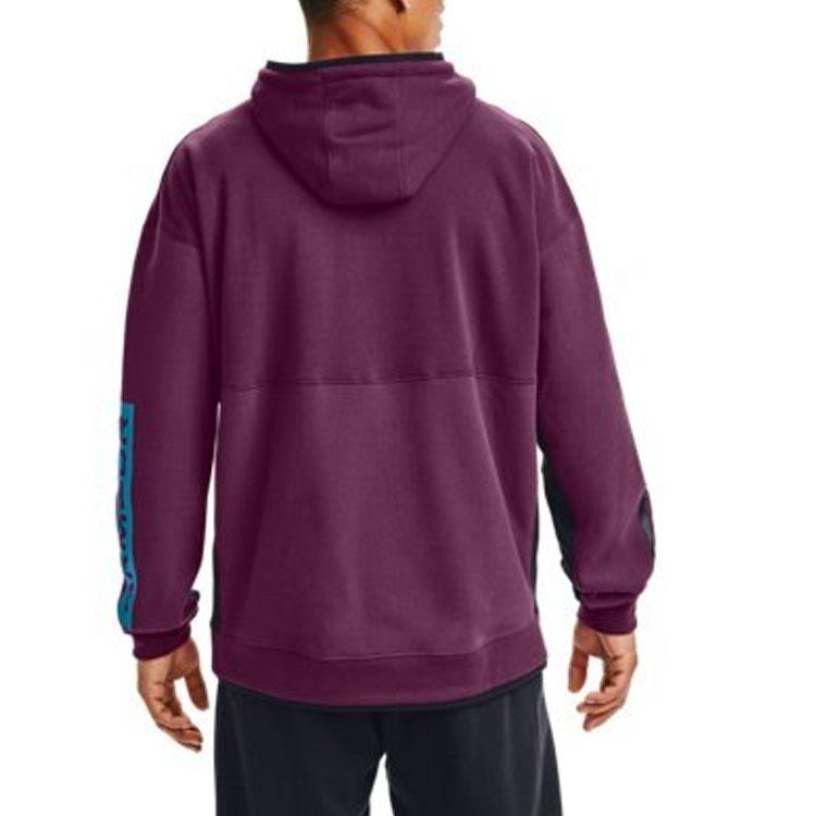 Under Armour Pullover Herren Lila Mit Kapuze Moderat Normal 1357100-194