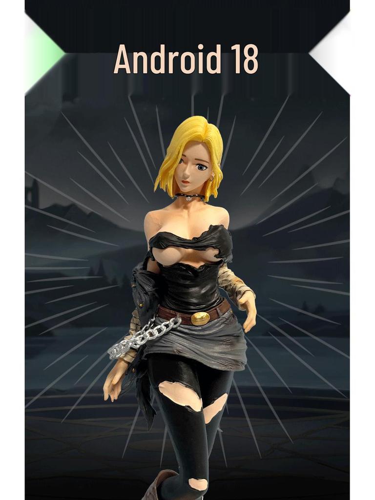 Dragon Ball Android 18 Interchangeable Anime Action Figure Model Ornament