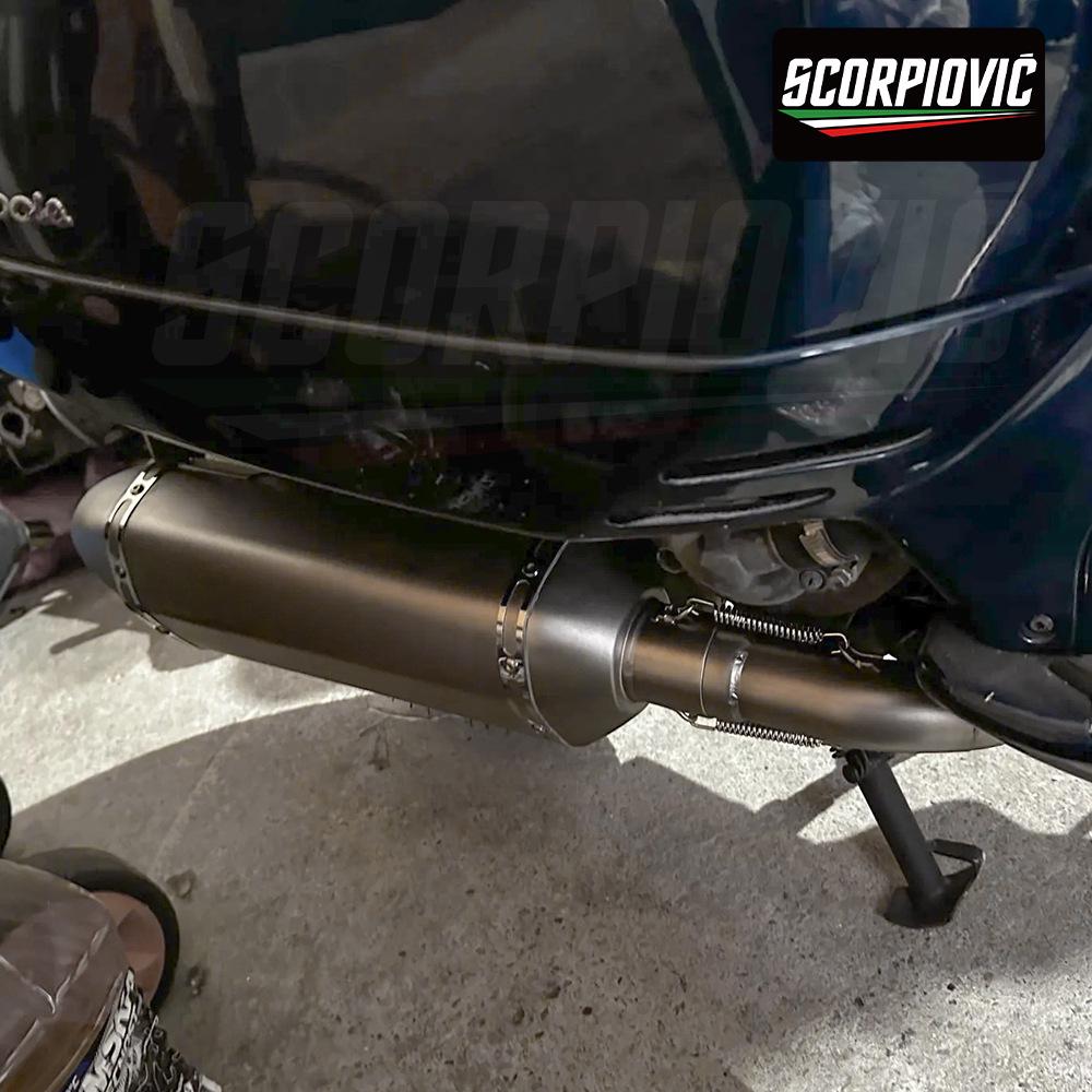 Vespa GTS300 Exhaust Modification Set – Front & Full Section Pipe