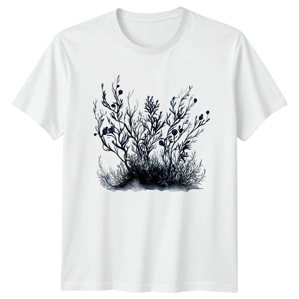 Dark Botanical Sea Plant TShirt Gothic Nature Ocean Gift For Him And Her S