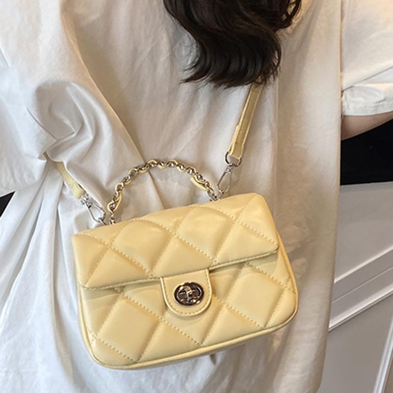 Fashion and Foreign Style Lock Mini Bag Women's 2025 New Diamond Chain Bag Niche Design Shoulder Messenger Bag