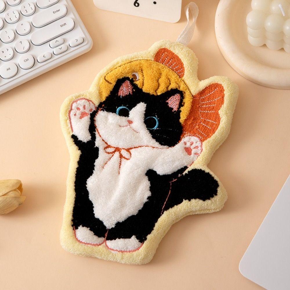 Soft Hand Towel Coral Fleece Washcloth High Quality Toilet Handkerchief  Kitchen