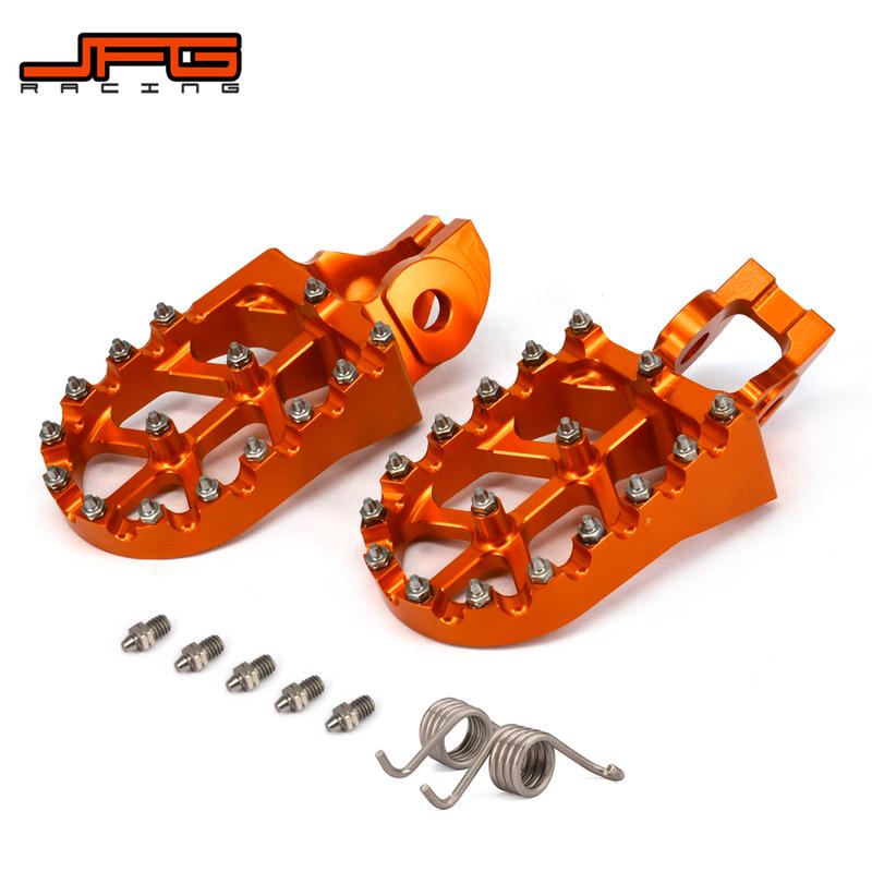 Motorcycle CNC  New Foot Pegs Footpegs Pedals For KTM SX SXF EXC EXCF XC XCF 125 150 250 300 350 450 500 2017- JFG