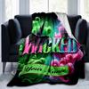 1PC Custom Name Fantasy Adventure flannel blanket versatile,all-season throw suitable for the living room,bedroom,camping,travel,and gift