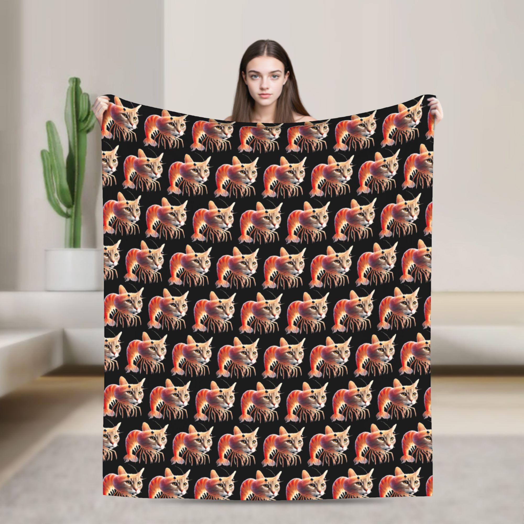 

Trippi Troppi Troppa Trippa Brainrot Italian Meme Super Soft Blanket Plush Throw Blanket Bedroom Flannel Bedspread Bed Cover 75x100cm (30x40inch)