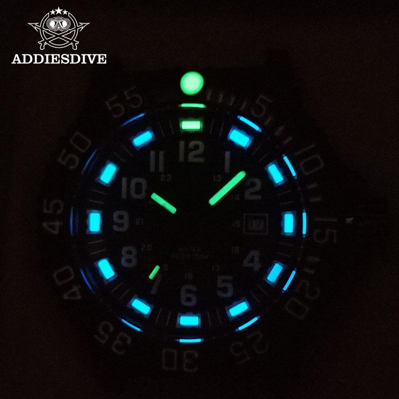 Addiesdive Men's Multifunctional Quartz Watch - Luminous, Outdoor, Waterproof