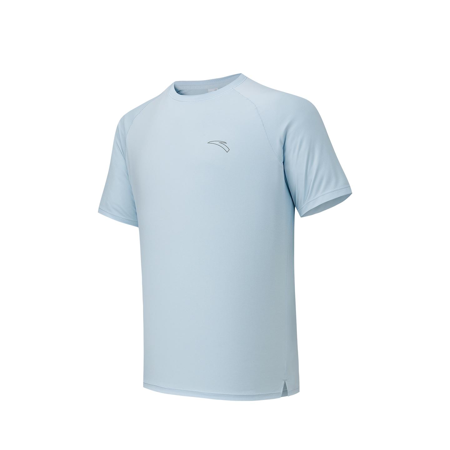 

Anta Short Sleeve Knitted T-Shirt Summer 2026 Men Tops Frost-Blue 952625115-3 4XL