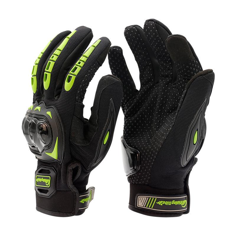 Motorcycle outdoor touchscreen anti-skid anti-collision gloves long finger ghost claw gloves