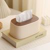 Wooden/Plastic Cover Tissue Box with Lid Large Opening Facial Tissue Holder  Toilet