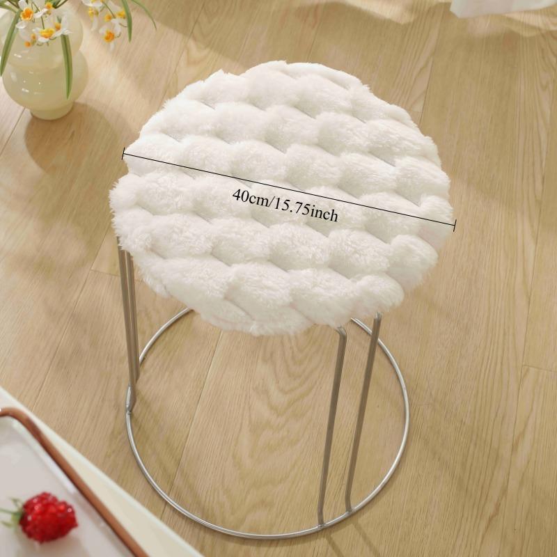 1pcs/set Rabbit Plush Memory Foam Cushion for Sofa Bay Window Tatami Winter Thickened Seat Pad with Non-Slip Bottom
