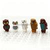 MOC Animali Blocchi da Costruzione Zoo della Foresta Tigre dai Denti a Sciabola Orso Alce Elefante Aquila Squalo Scimmia Leone Giocattolo Mini Mattoncino Regalo per Bambino S09
