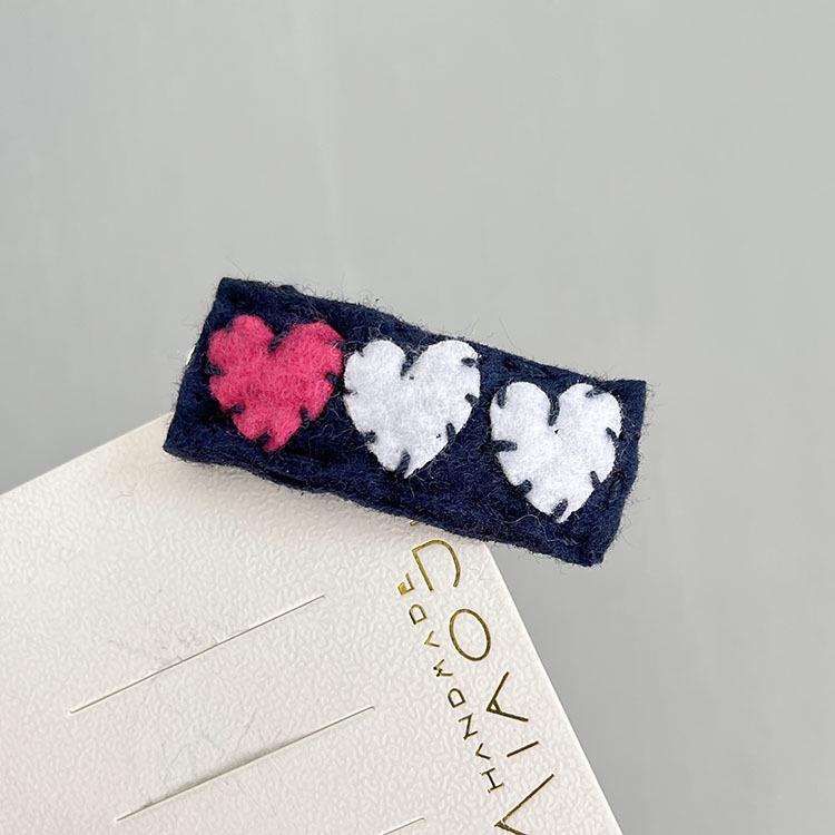 

Принцесса Мультяшные Вышитые Фетровые Заколки для Волос для Девочек - Красные и Милые Детские Заколки для Челки