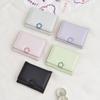 Multi-card Flower Short Wallet Pu Leather Card Holder Cute Tri-Fold Wallet  Travel