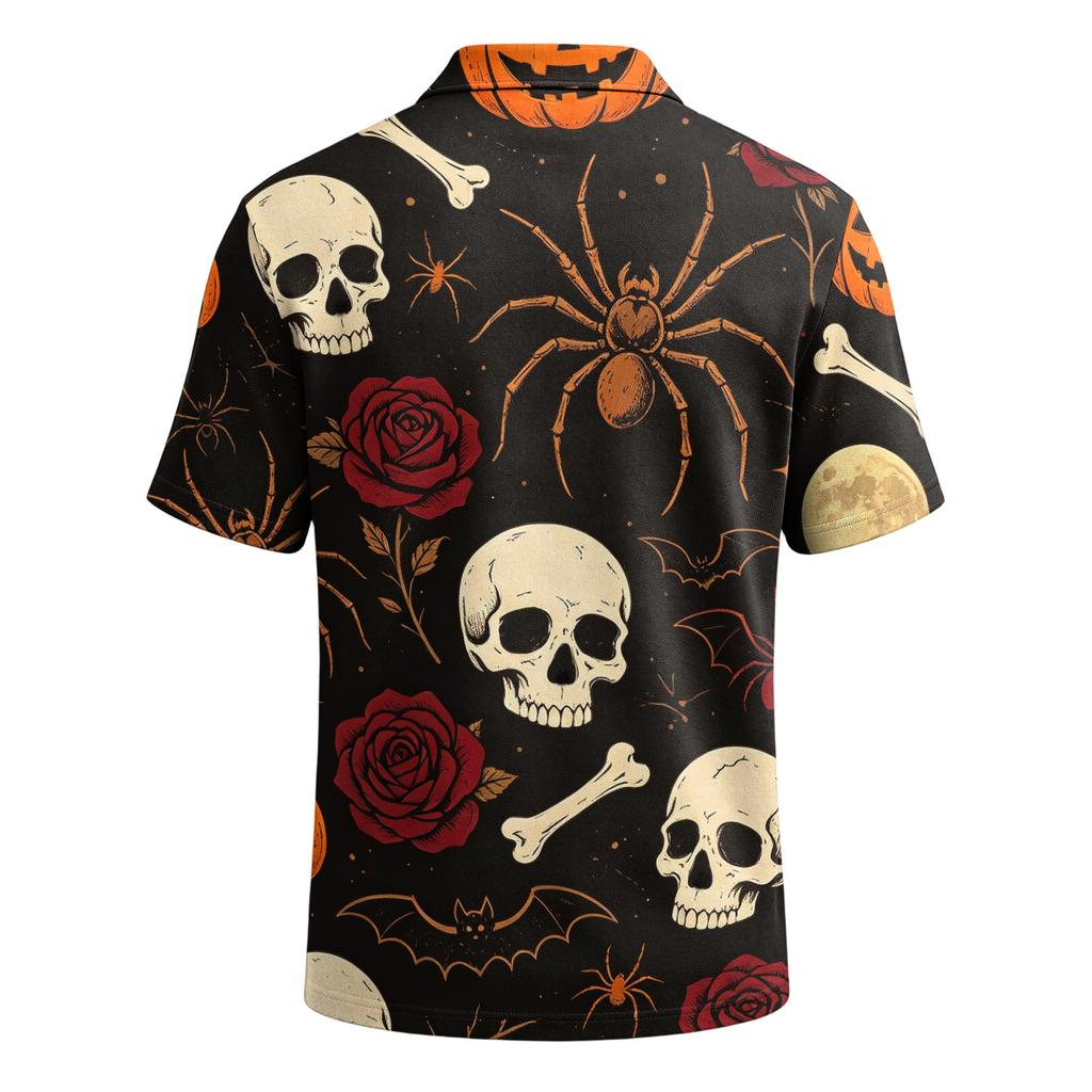 Men's Halloween Print Short Sleeve T-Shirt