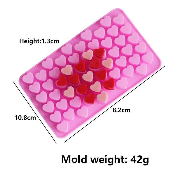 55 Love Silicone Candle Mold DIY Aromatic Mini Heart Candle Making Handmade Soap Resin Ice Chocolate Mold Cake Soap Decor Gifts