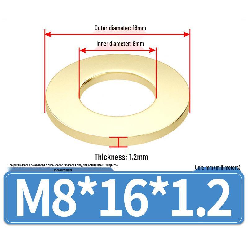 Thickened Round Brass Washer M2-M20