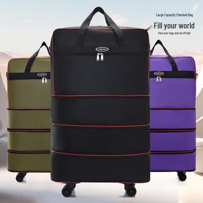 Large Capacity Folding Travel Bag with Universal Wheels