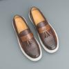 Fashion 2025New Fashion Men Tassel Formal Shoes Senior Places Formal Comfortable Flat Designer Loafers Soft Bottom Outdoor Walking Shoes