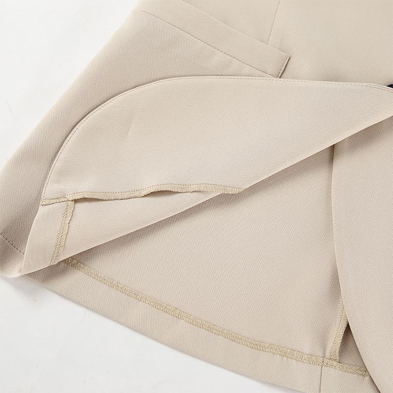 Women Causal Waistcoat Trousers Suit Spring V-neck Sleeveless Single Breasted Vest High Waist Wide Leg Pants Commute Sets