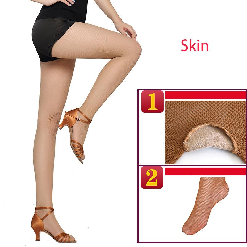Damen Sexy Latein Tanz Strumpfhose Hohe Elastizität Netz Netzstrumpfhose Strumpfhose Professionelle Tänzerin Baumwollzwickel Nylonstrumpfwaren