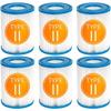Cartuccia Filtro per Bestway II, Cartuccia Filtro per Piscina e Spa per Flowclear II, per Lay Z Spa, 58094, 58383, 58386, 58117, 58386GS