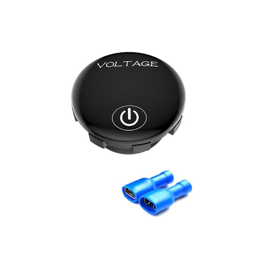 2Pcs Dc 12V-24V Led Panel Digital Voltage Volt Meter Display Voltmeter  Battery Capacity Meter Touch Switch Motorcycle Car