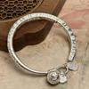 New Chinese-style palace bell auspicious bracelet niche design fashionable and simple opening solid bracelet birthday gift for girlfriend