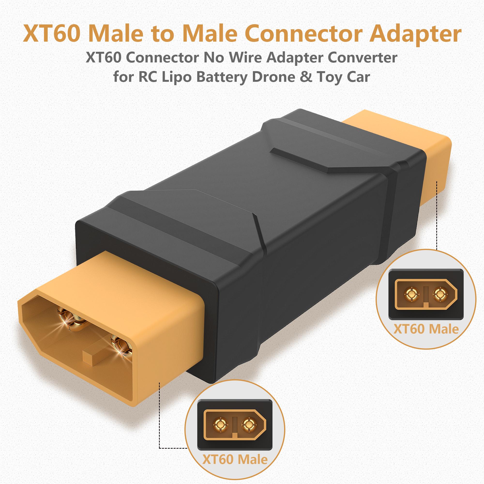 

XT60 Male/Female to XT60 Plug Female/Male Adapter Converter Connector For RC Toys Radio-Controlled Car Remote Control Aircraft