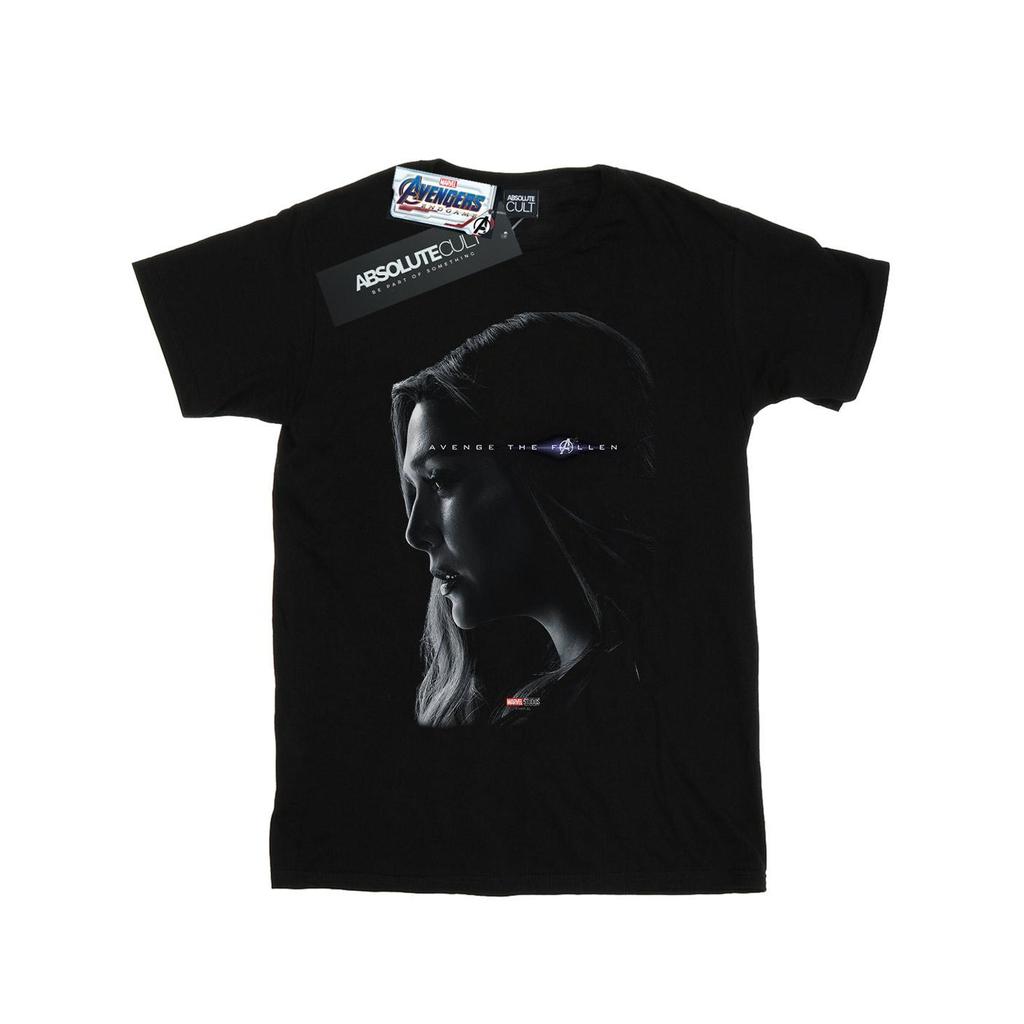 Marvel Womens/Ladies Avengers Endgame Avenge The Fallen Scarlet Witch Cotton Boyfriend T-Shirt