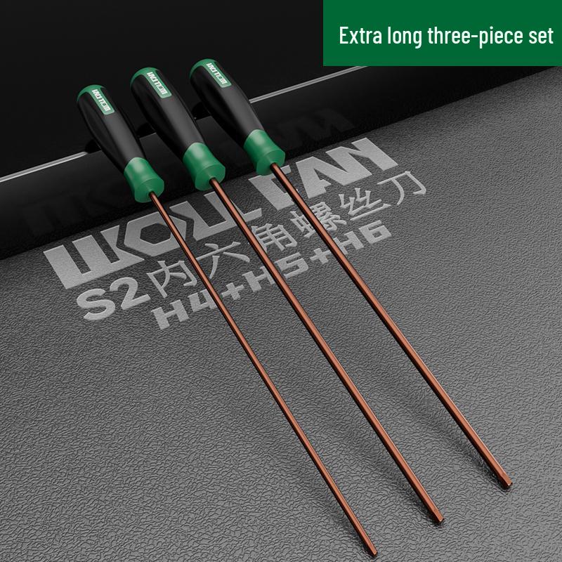 Hexagon Screwdriver Set: 6-Point Extended Handle (H2.5, H3, H6)