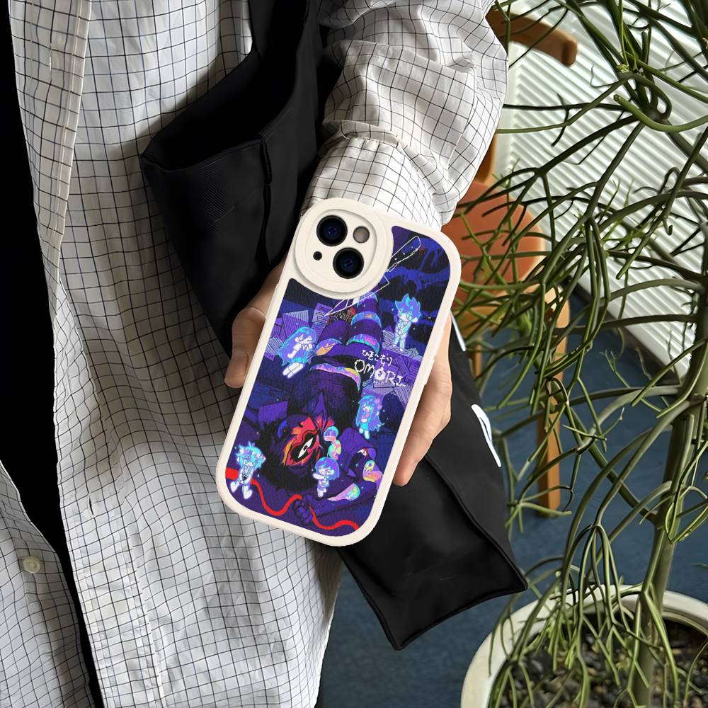 O-Omori Game Phone Case For IPhone 16 15 14 13 12 11 Pro Max Plus Leather Shockproof Cover