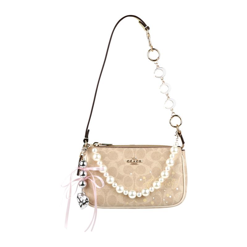 

COACH handbag [Customized bag] Nolita 19 Jiuqi bow bear, classic presbyopia, fashionable and versatile Silver bow basic package (bag + dust bag) срібний