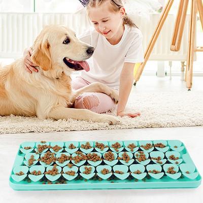 Hund Nase Arbeit Snack Spielzeug Schüssel Hund Silikon große Matte Hund Trennung Angst Intelligenz Entwicklung Futter Futterbehälter, Minze, 1 Stück