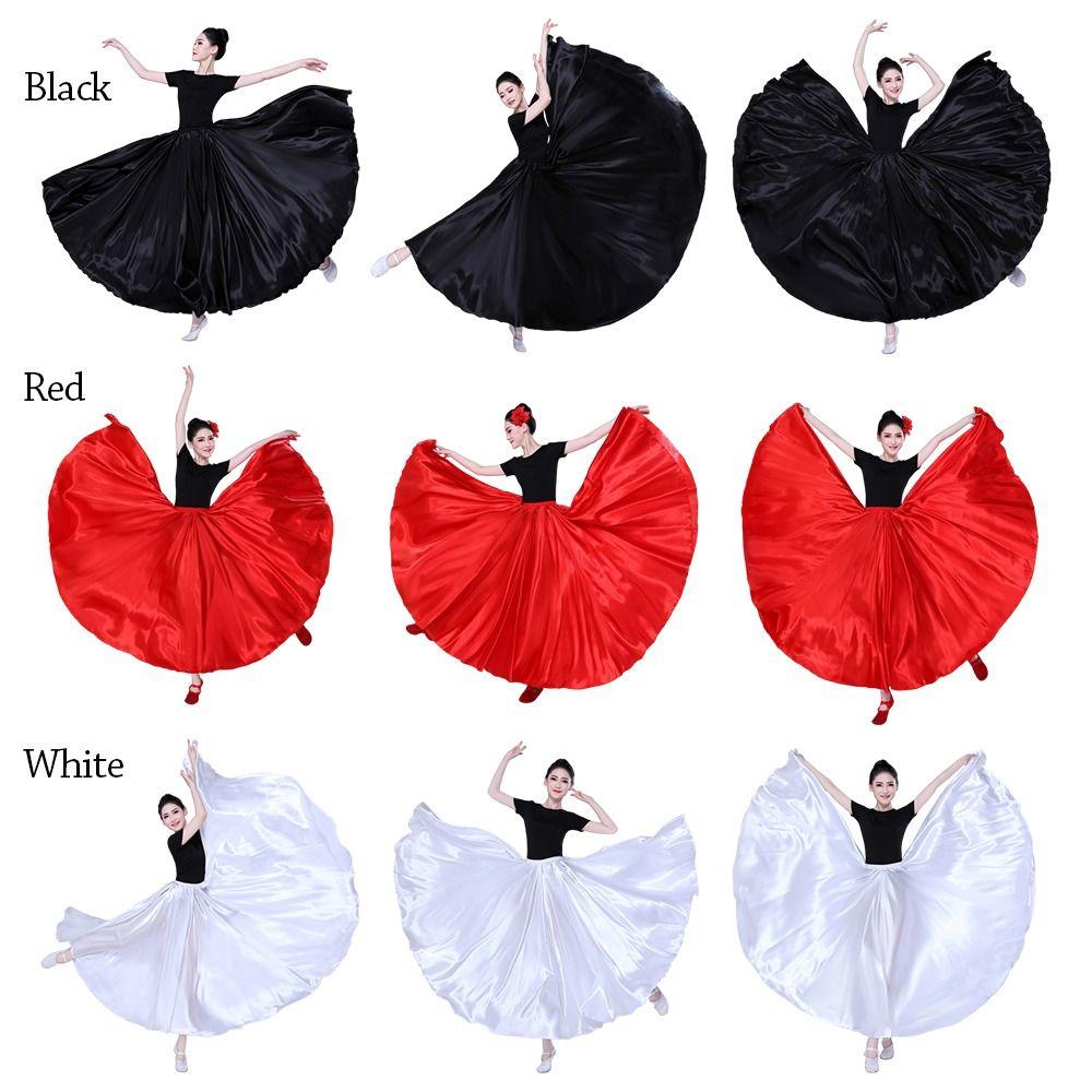 Carnival Spanish Flamenco Skirt Polyester Belly Dance Dress Fashion Paso Doble Dance Dress Women