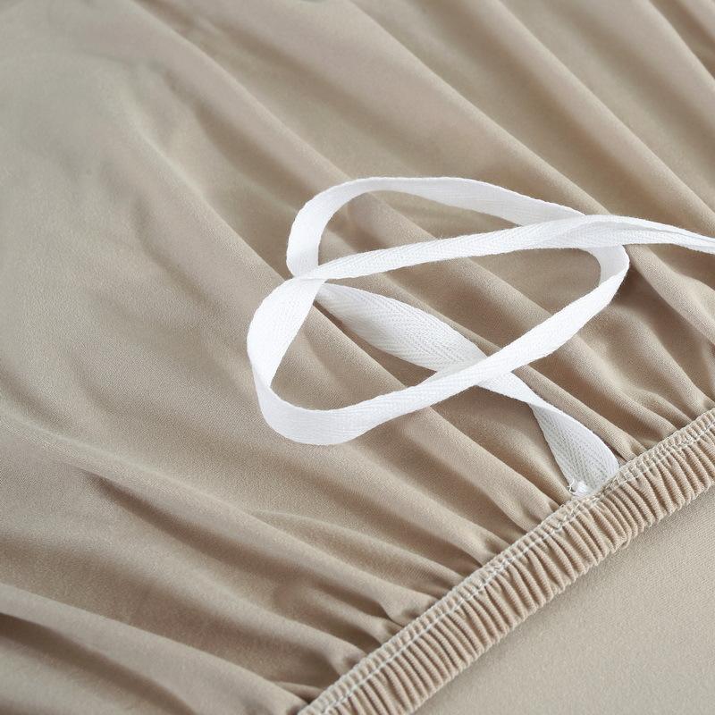 Milk Silk Solid Color Elastic Integrated Sofa Cover All-Inclusive Sofa Slipcover Four Seasons Tight Non-Slip