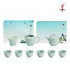 Bafangli Yilu Liansheng 10-Piece Stainless Steel Tea Set